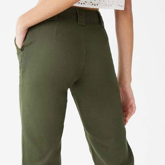 Raw denim trousers size 28 in olive - Picture 3 of 4